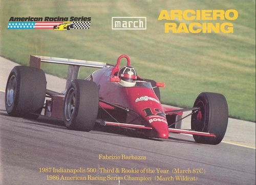 Memorabilia Posters March ``American Racing Series`` Fabrizio Barbazza Poster