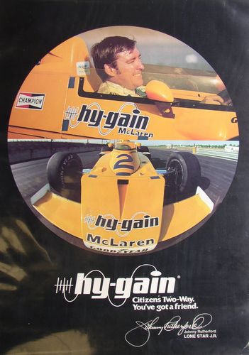 Mclaren Hy-Gain Johnny Rutherford Poster