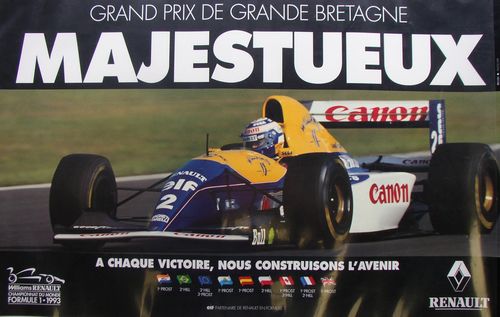 Memorabilia Posters Prost 1993 Majestueux (Laminated) Poster