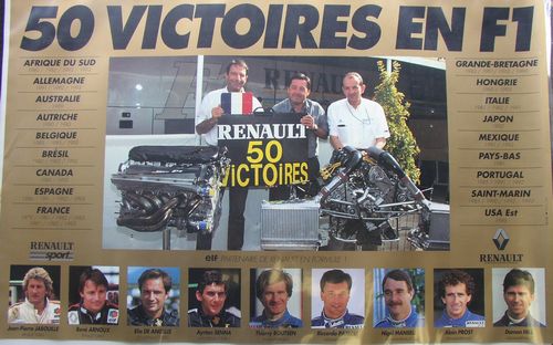 Renault 50 Wins Poster