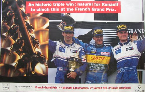 Renault French GP 1995 Poster