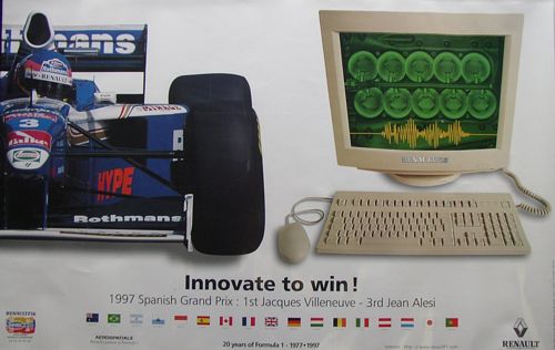 Renault Innovate to Win Villeneuve Poster