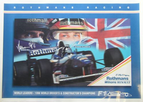 Rothmans World Leaders Hill-Villeneuve-Alesi Poster