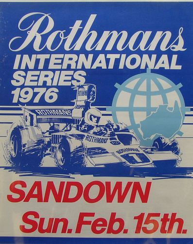 Sandown International Series Sandown 1976 Poster