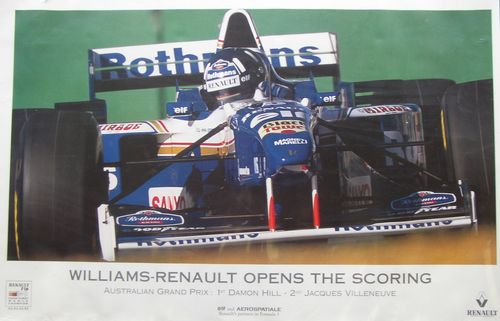 Memorabilia Posters Williams Renault Opens The Scoring Hill Poster