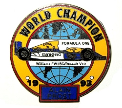 Memorabilia Prost World Champion 1993