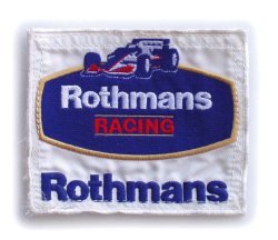 Memorabilia Small Rothmans Overalls Patch