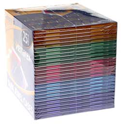 CD-R 48x Mixed Colours in Slim Jewel Case - Pack of 10