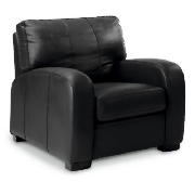 Leather Armchair, Black