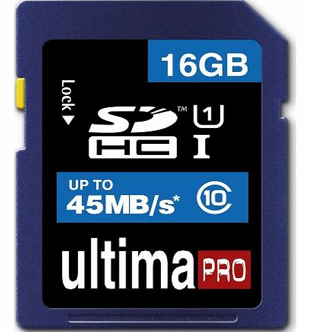  16GB Class 10 45MB/s Ultima Pro SDHC Memory Card for Polaroid Digital Cameras