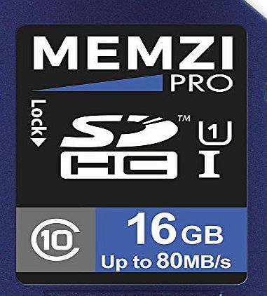 MEMZI PRO 16GB Class 10 80MB/s SDHC Memory Card for Sony Cyber-Shot DSC-W or DSC-WX Series Digital Cameras