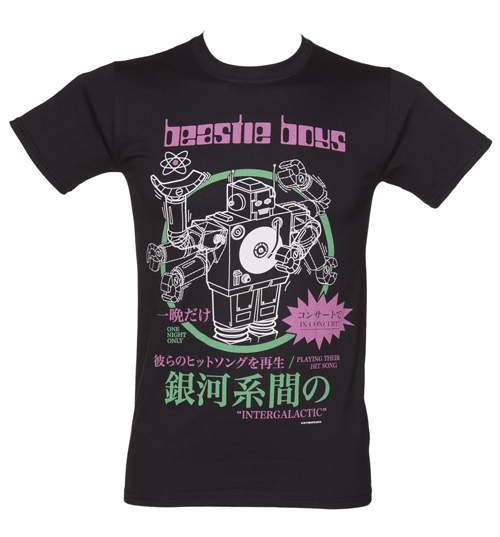 Black Beastie Boys Robot T-Shirt