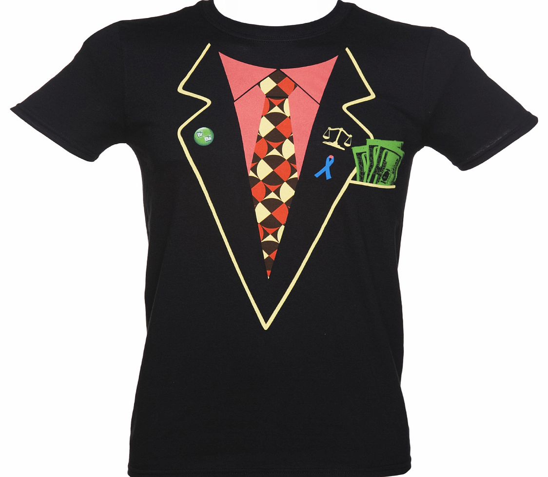 Black Breaking Bad Saul Suit Costume T-Shirt