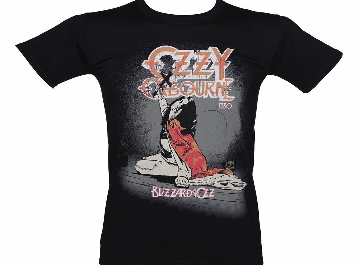 Black Ozzy Ozbourne Blizzard Of Ozz T-Shirt