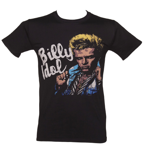 Black Vintage Photo Billy Idol T-Shirt
