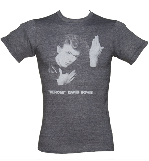 Blue Marl David Bowie Heroes T-Shirt