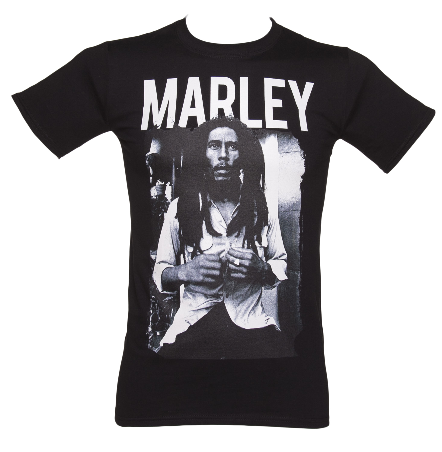 Bob Marley Black and White T-Shirt