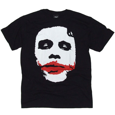 Batman Joker Big Face Black T-Shirt