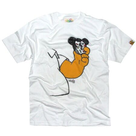 Wrongwroks Homer vs Mickey White T-Shirt