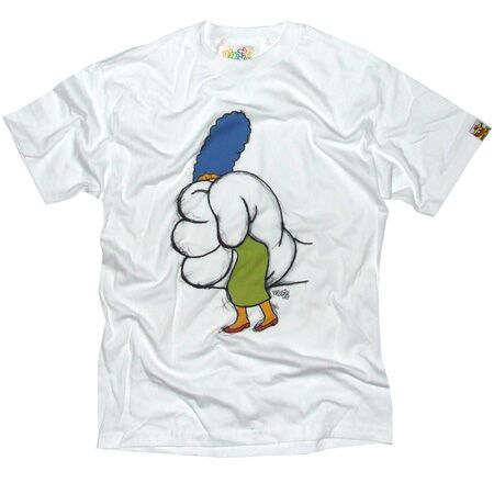Wrongwroks Marge vs Mickey White T-Shirt