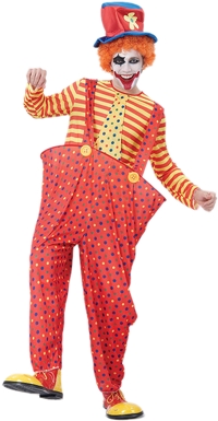 Mens Costume: Hooped Clown