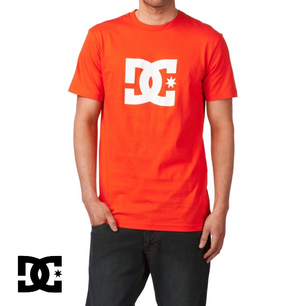 DC Star T-Shirt - Blazing Red/White
