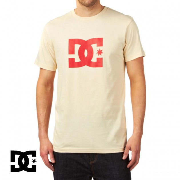 DC Star T-Shirt - Natural/Athletic Red
