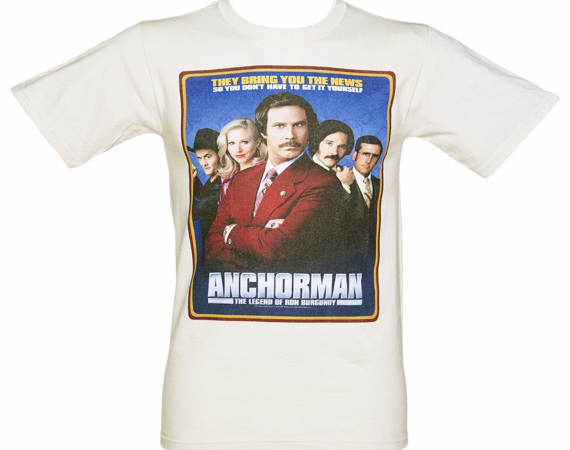 Ecru Classic Poster Anchorman T-Shirt