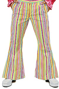 mens Flares - Striped Pastel (S)