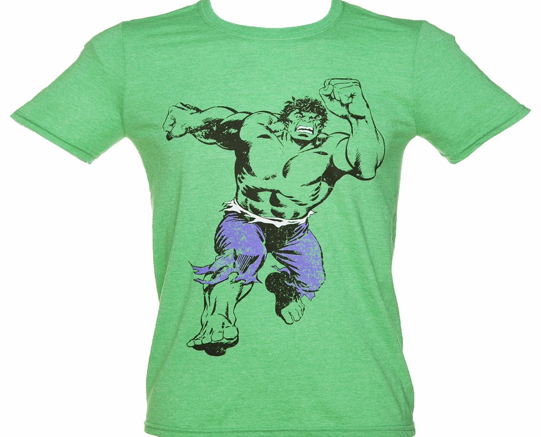 Green Marvel Hulk Figure T-Shirt