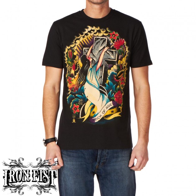 Iron Fist Rock Of Ages T-Shirt - Black