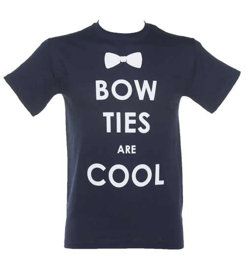 Navy Bow Ties Are Cool Dr Who T-Shirt