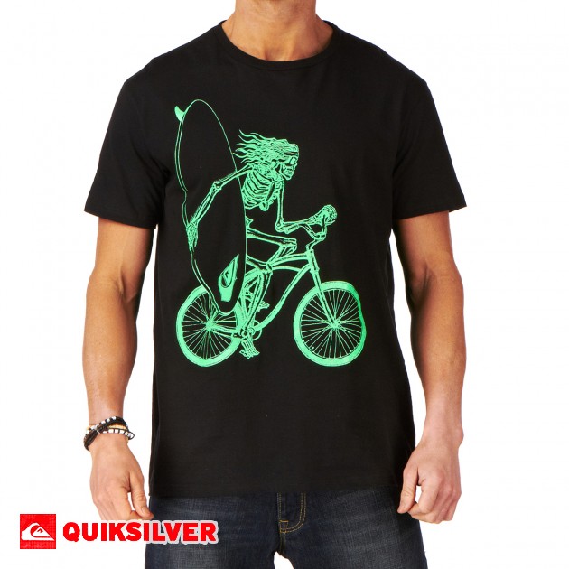 Quiksilver Bike Bones T-Shirt - Black