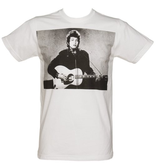 White Bob Dylan Photographic T-Shirt