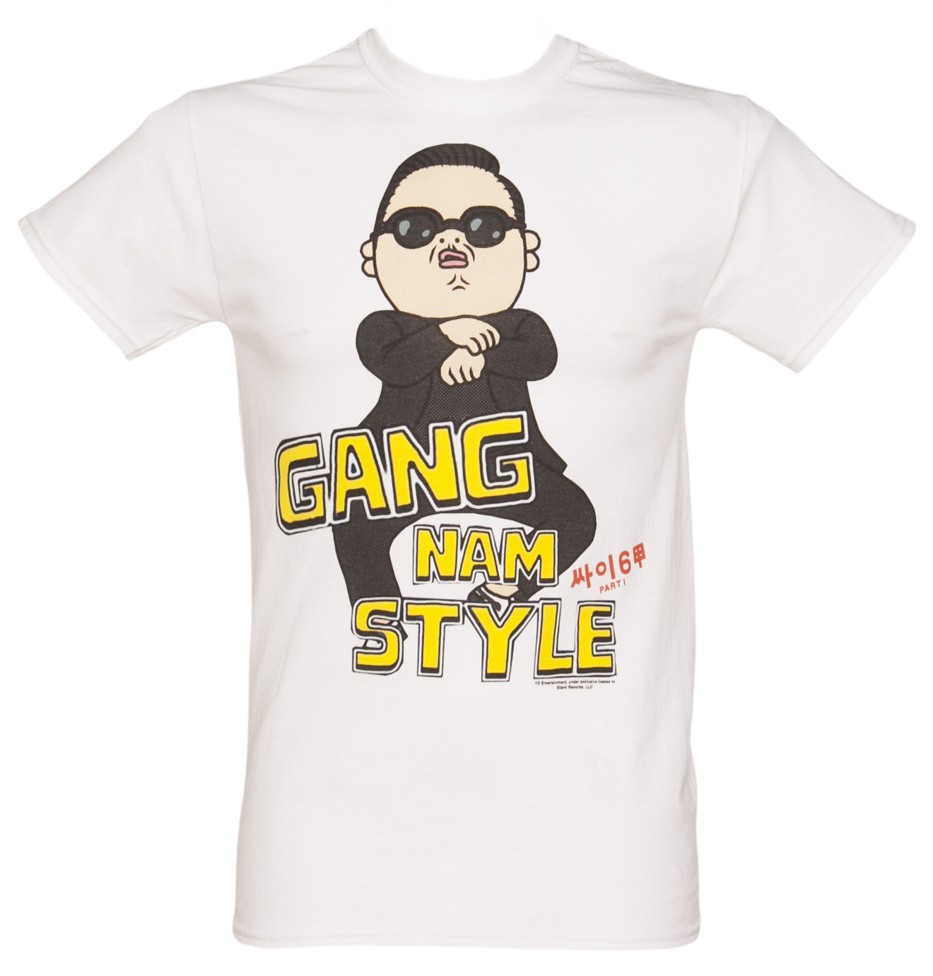 White Gangnam Style PSY T-Shirt