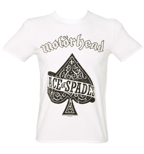 White Motorhead Ace Of Spades T-Shirt