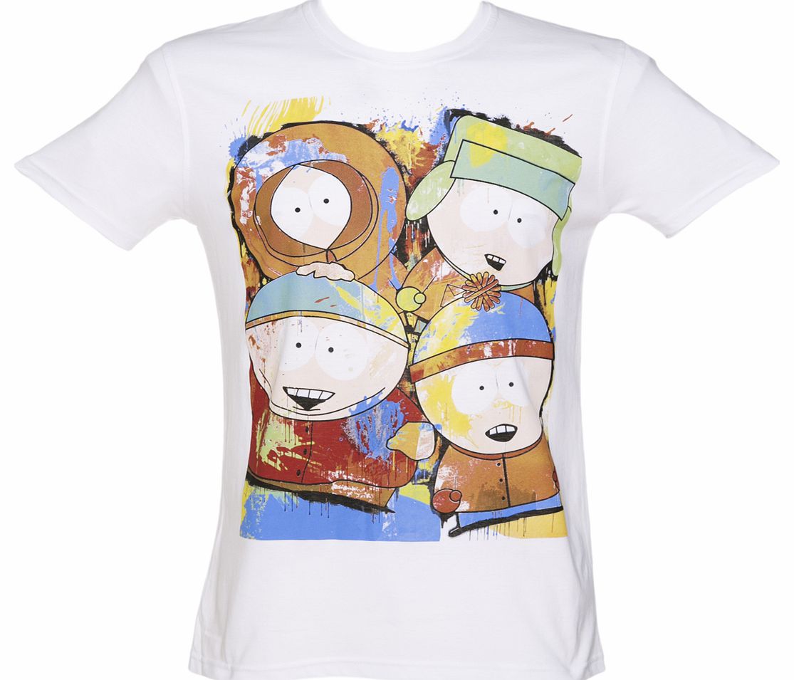 White South Park Characters T-Shirt