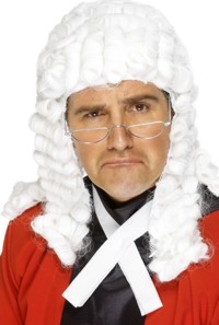 mens Wig - Judge (White)