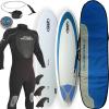 mens Winter NSP 6`8`` Funboard Surfboard Package