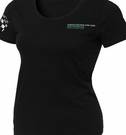 Mercedes AMG Petronas Womens Fan T-Shirt Black black Size:L