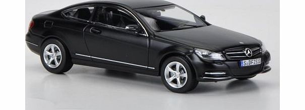 Mercedes-Benz Mercedes C-Class Coupe (C204), matt-black , 2011, Model Car, Ready-made, Norev 1:43