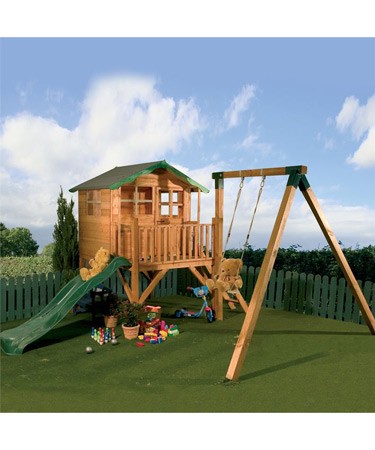 Tulip Playhouse with Slide and Swing