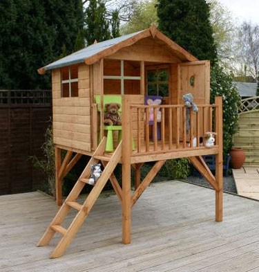 Mercia Garden Products Wooden Tower Playhouse