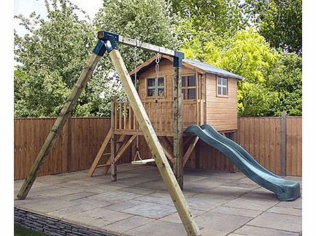 Poppy Tower Activity Playhouse with Slide  Swing
