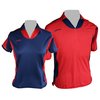 Ladies cut, XS-XXLA multiple material shirt using breathable panels to enhance high performance leve