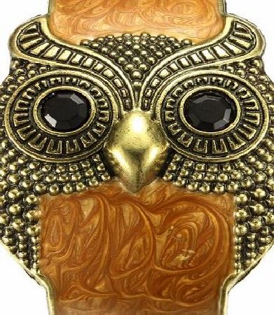 Merdia Vintage Wide Owl Woman Cuff Bracelets (Vintage copper coffee)