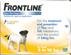Merial Frontline Spot-on for Dogs:6x0.67ml
