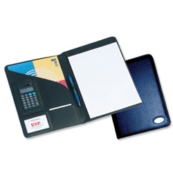 Folio PVC Complete with Calculator and Pad