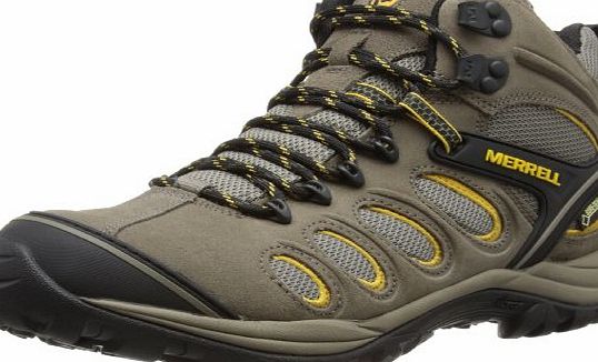 Mens Chameleon 5 Mid Ventilator GTX Hiking Shoes J24417 Boulder/Pale Yellow 8.5 UK, 43 EU