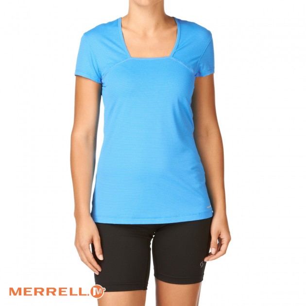 Womens Merrell Thelon T-Shirt - Sea Shore
